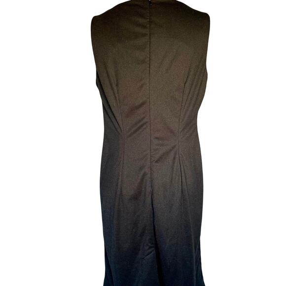 Womens Dress Size 10 Black Classic Slim LBD Professional Travel Packable Chic - Picture 3 of 8